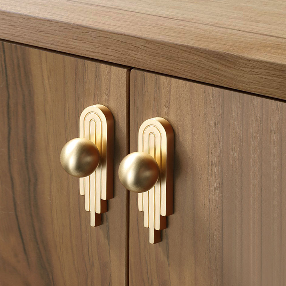 Multi Coloured Finger Print Pattern Cabinet Handles