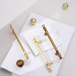 Modern Minimalist Gold Pulls for Cabinets Wardrobes