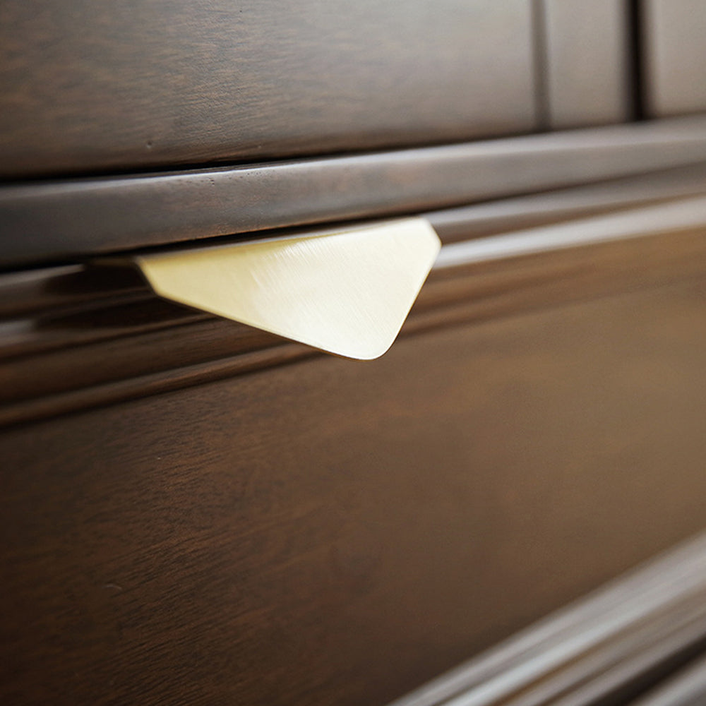 Modern Brass Gold Kitchen Cabinet Edge Pulls