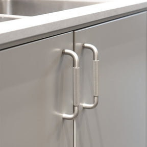 Modern Solid Aluminum Alloy Knurled Cabinet and Drawer Handles