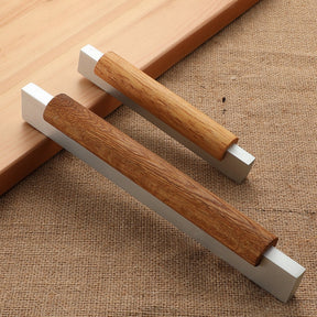 1 Pack Simple Wood Cabinet Kitchen Pull Handle