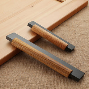 1 Pack Simple Wood Cabinet Kitchen Pull Handle