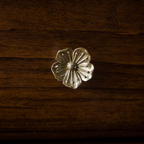 Gold Brass Sakura Cabinet Knobs