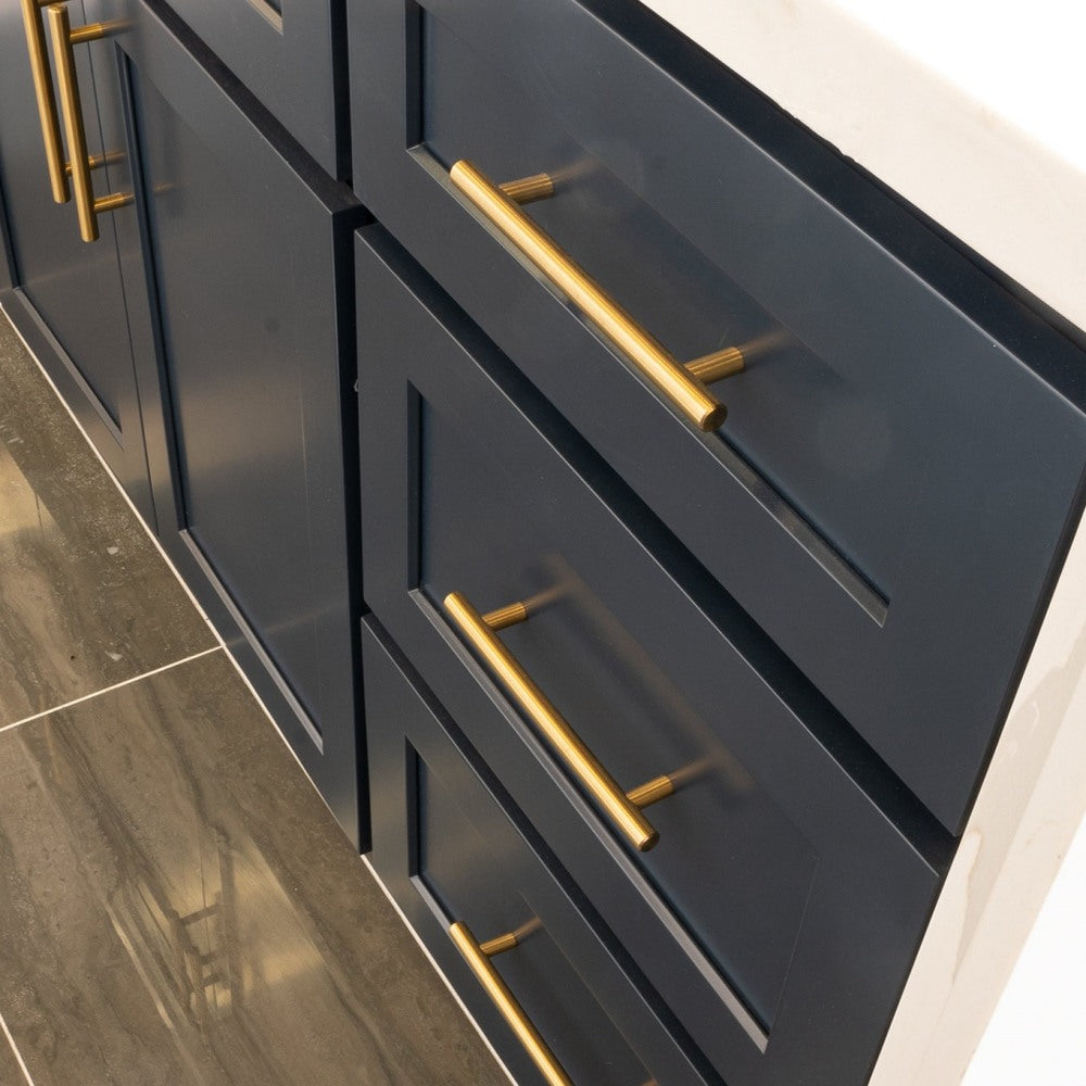 Brushed Brass Euro Style Cabinet Handles for Kitchen