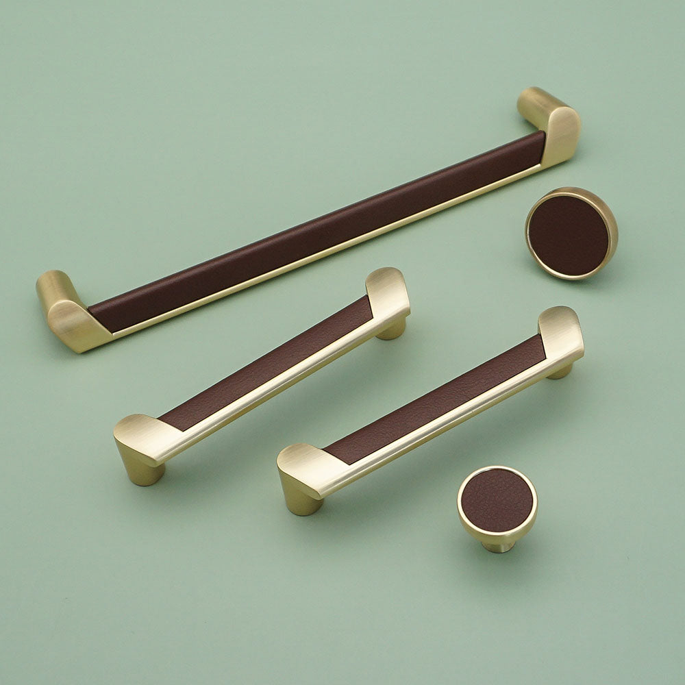 Stylish Brass Wardrobe Handles