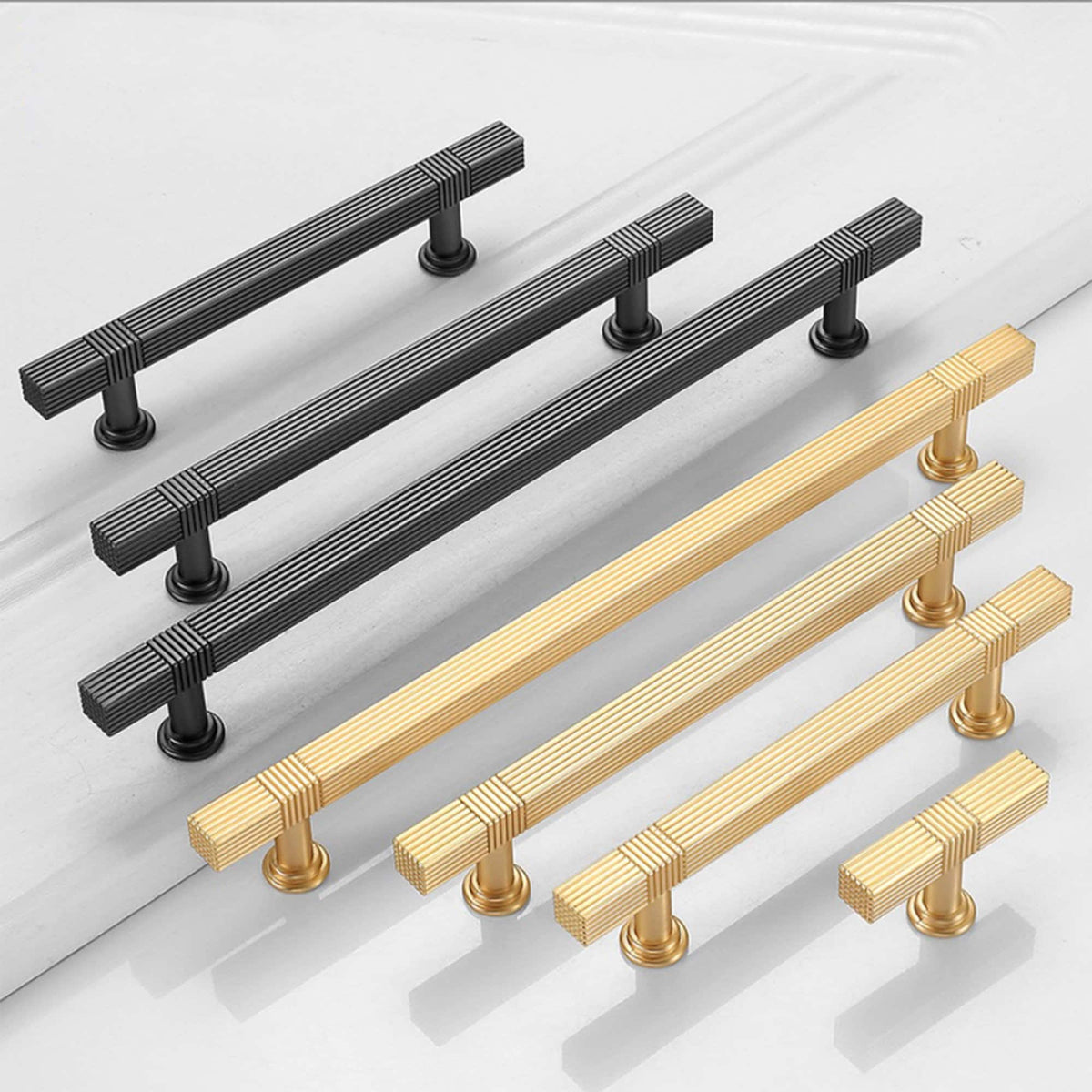 Solid Square Stripe Bar Handle