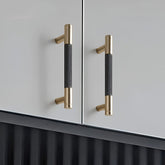 Aluminum Alloy Knurled Bar Pull Handles