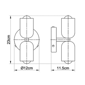 Modern Double Heads Wall Sconce