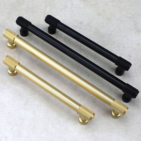 European Aluminum Alloy Knurled Drawer Handles