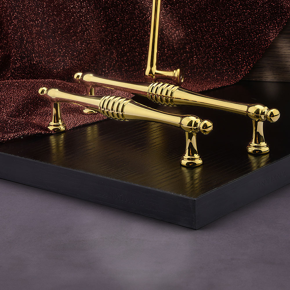 Modern Luxury Gold Bar Cabinet Pull Handles