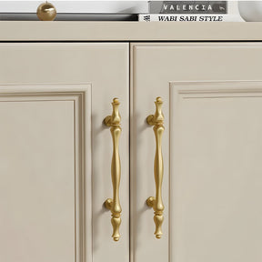 French Style Solid Brass Cabinet Drawer Handles