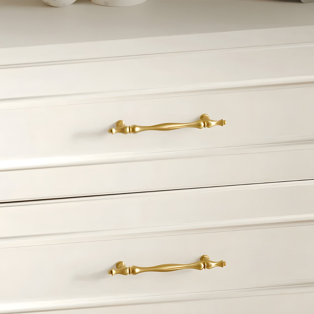 French Style Solid Brass Cabinet Drawer Handles