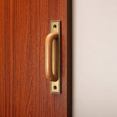 Bronze Gold Wooden Handles with Blackpanel for Door Cupboard