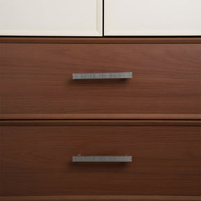 Modern Zinc Alloy Square Textured Grid Cabinet Pulls