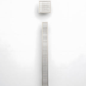 Modern Zinc Alloy Square Textured Grid Cabinet Pulls