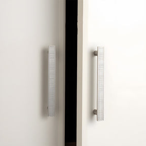 Modern Zinc Alloy Square Textured Grid Cabinet Pulls