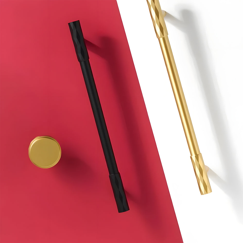 Retro Art Deco Solid Brass Cabinet Handles