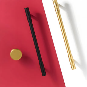 Retro Art Deco Solid Brass Cabinet Handles