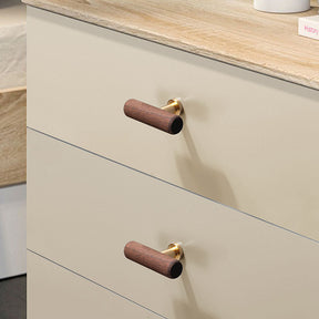 Brown Wood Kitchen Cupboard Wardrobe Cabinet Handles