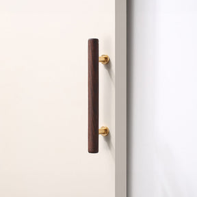 Brown Wood Kitchen Cupboard Wardrobe Cabinet Handles