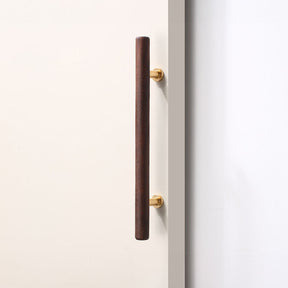 Brown Wood Kitchen Cupboard Wardrobe Cabinet Handles