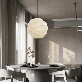 Nordic White Fabric Pendant Ceiling Lamp