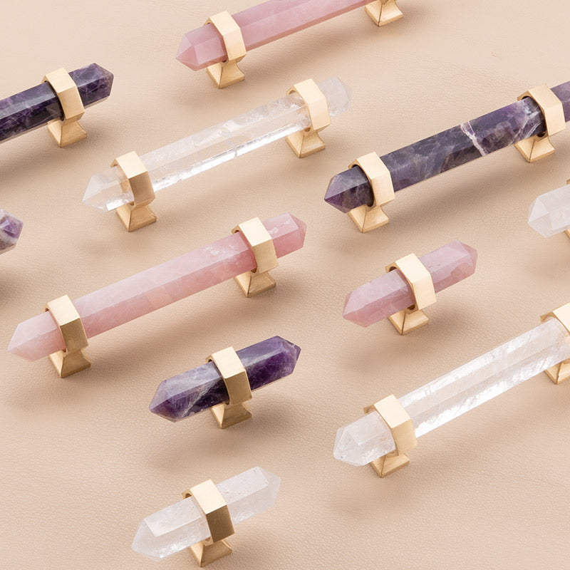 Natural Crystal Cabinet Handles and Knobs