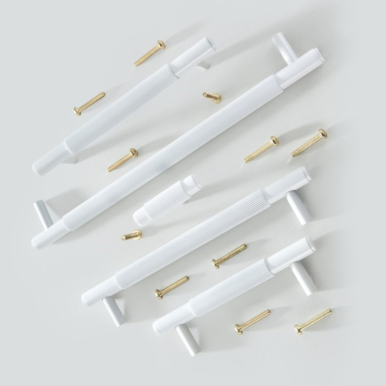 White Solid Grass Furniture Handles and Cabinet Hardware Dresser Pulls