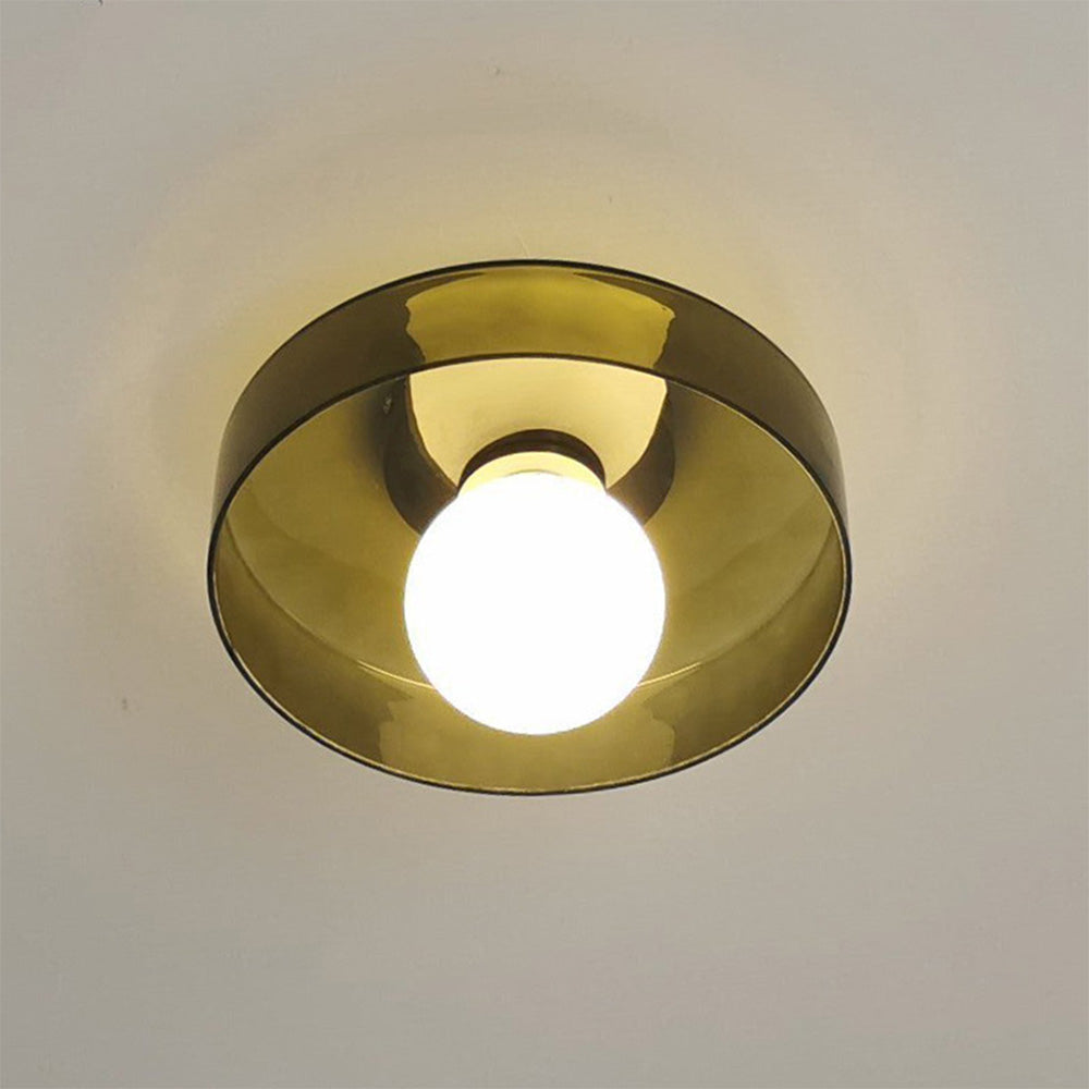 Modern Glass Round Glass Ceiling Light