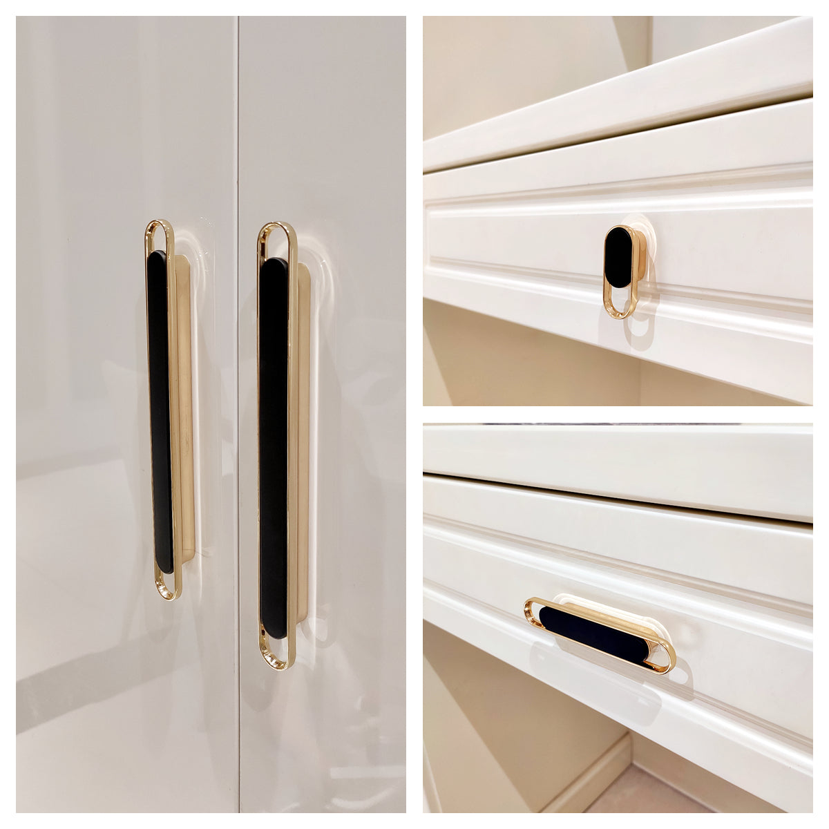 Brushed Brass Drawer Pull Handles