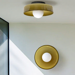 Modern Glass Round Glass Ceiling Light