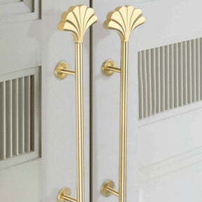 Gold Long Fan Pattern Cabinet Bar Handle