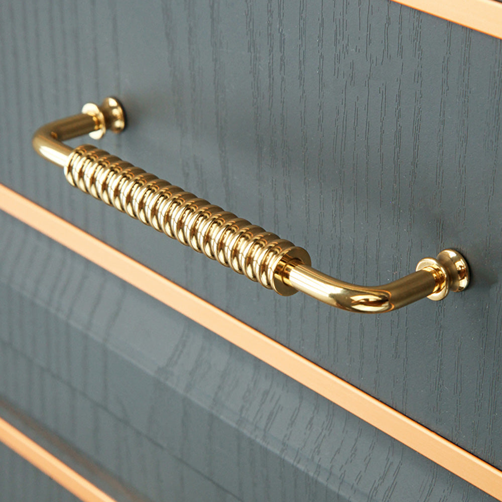 Spiral Pure Copper Cabinet Pulls