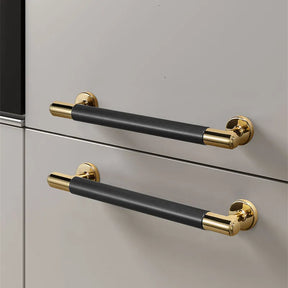 Modern Aluminium Alloy Two Toned Cabinet Handles