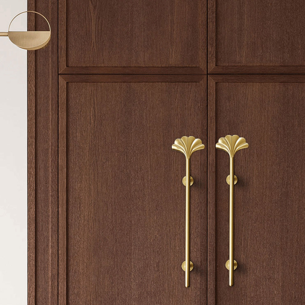 Gold Long Fan Pattern Cabinet Bar Handle