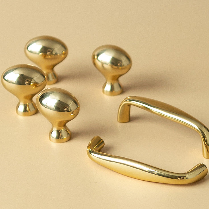 Polished Brass Cabinet Knobs and Handles