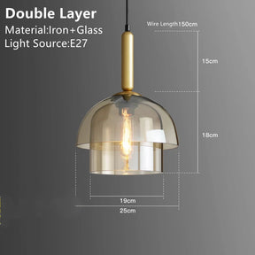 Modern Simple Glass Pendant Lights