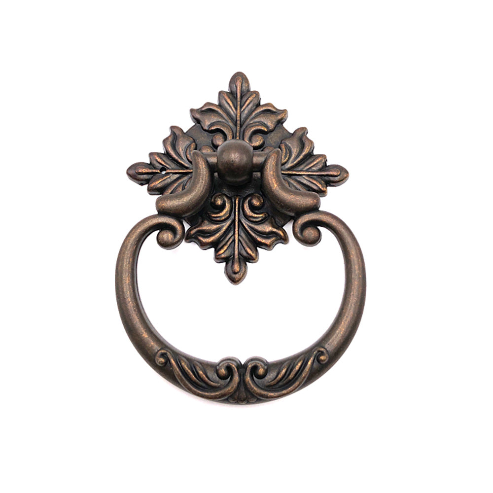 Antique Bronze Large Ring Drop Drawer Pulls