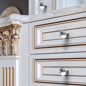 Luxury Crystal Chrome Cupboard Handles