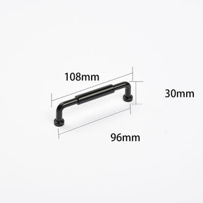 Modern Minimalist Dark Kitchen Cabinet Handles