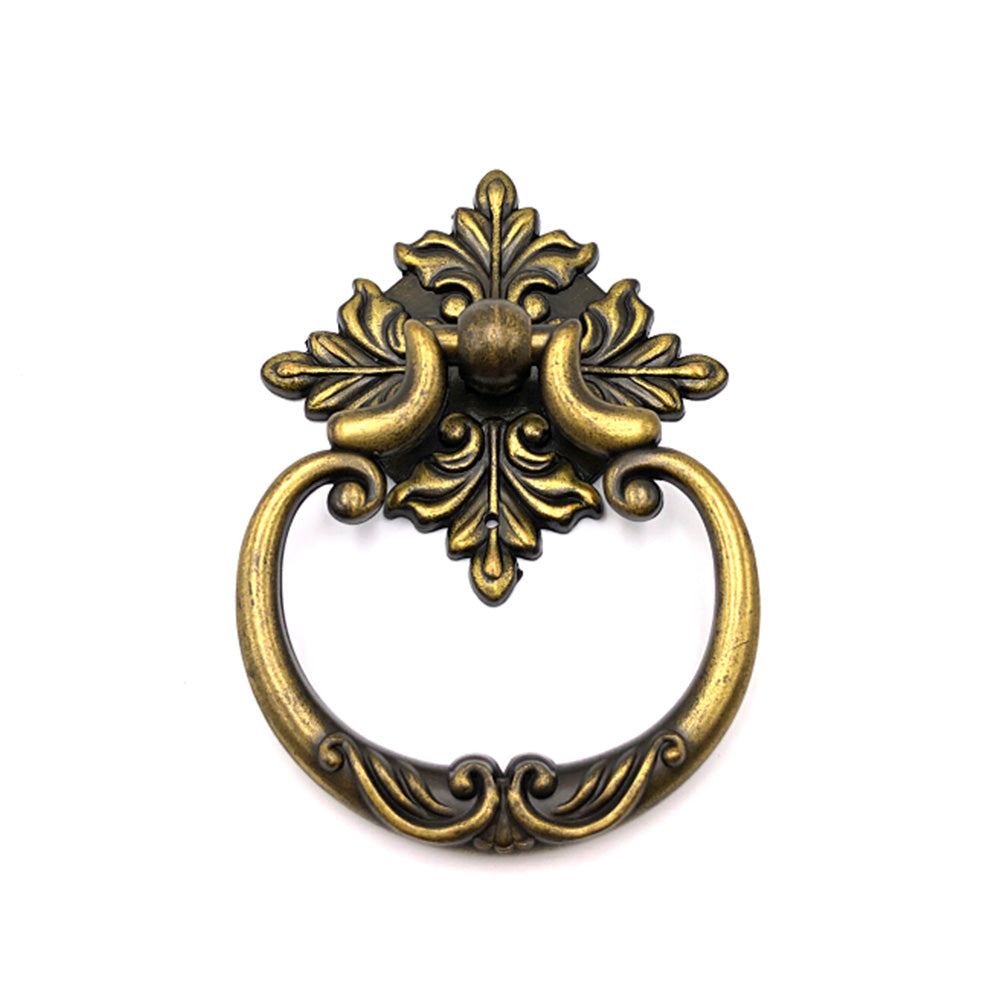 Antique Bronze Large Ring Drop Drawer Pulls