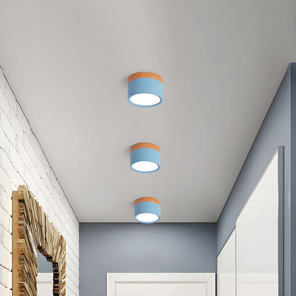 Macaron Metal Kitchen Bar Flush Mount Modern Ceiling Lights