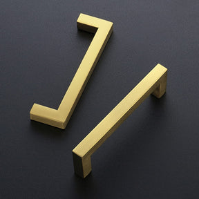 Brushed Brass Bar Drawer Handles