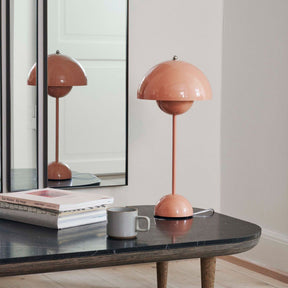 Contemporary Mushroom Table Lamp Mini Flowerpot Desk Light -Homdiy