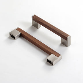 Square Wood Grain Drawer Pull Handles