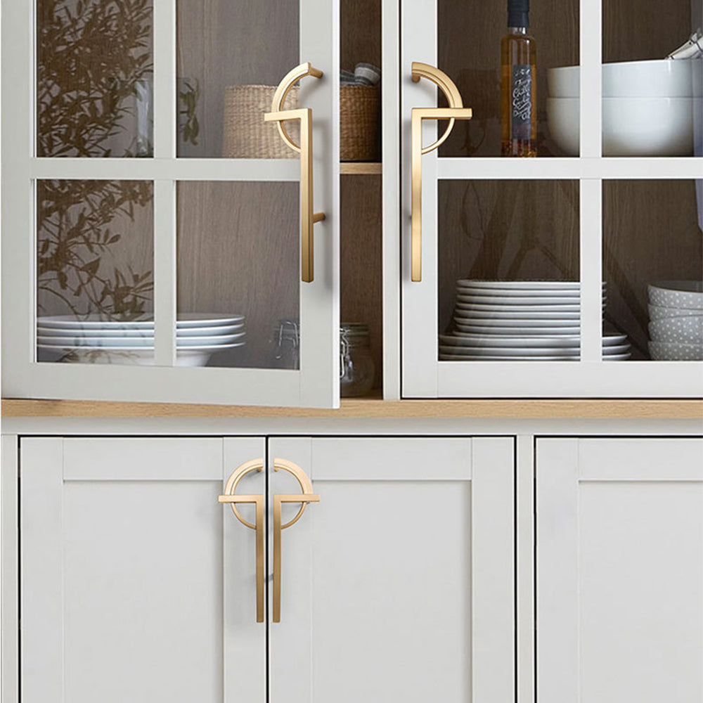 Unique Gold Paired Cabinet Pull Handles