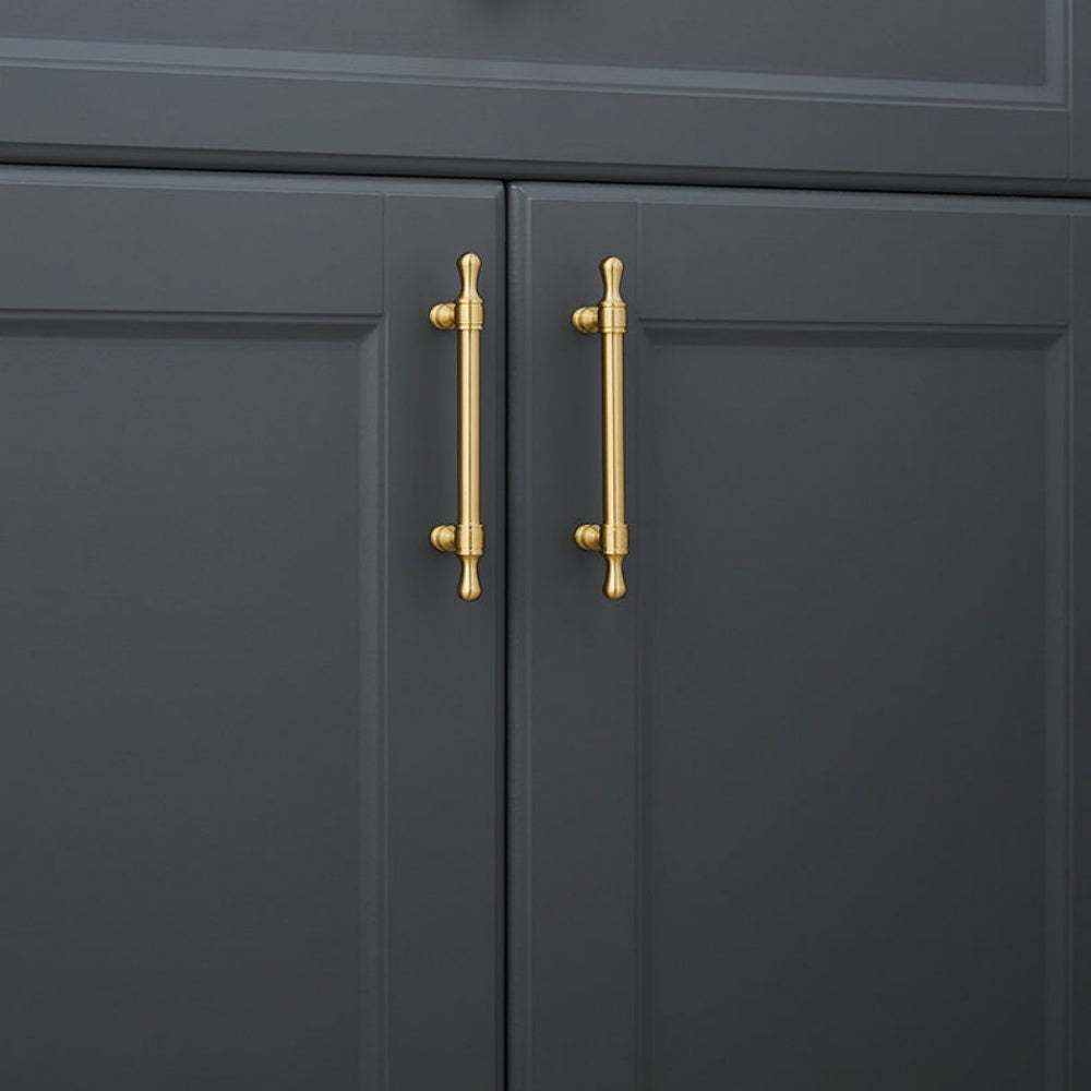 Brushed Brass Bar Pull Handles