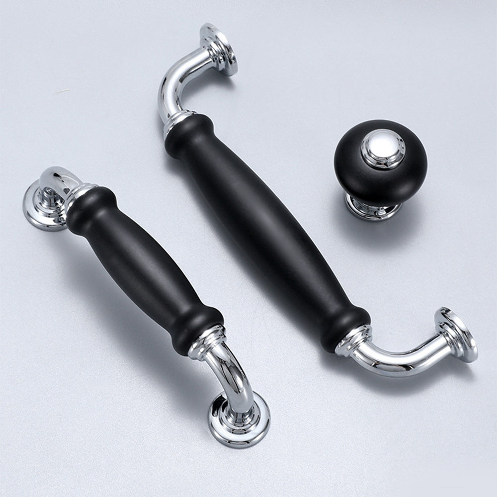 Solid Matte Black Cabinet Bar Handles