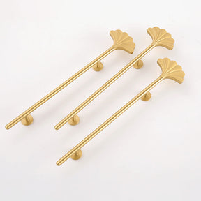 Gold Long Fan Pattern Cabinet Bar Handle