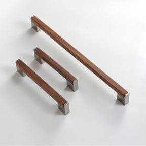 Square Wood Grain Drawer Pull Handles